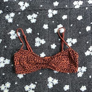 Cheetah print bikini top